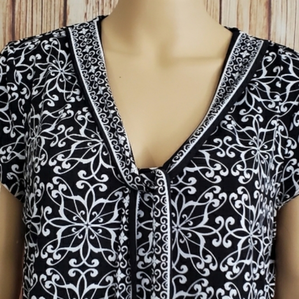 Liz Claiborne Blouse Black, Size L